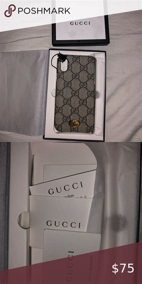 cover gucci iphone x ebay|authentic Gucci phone case.